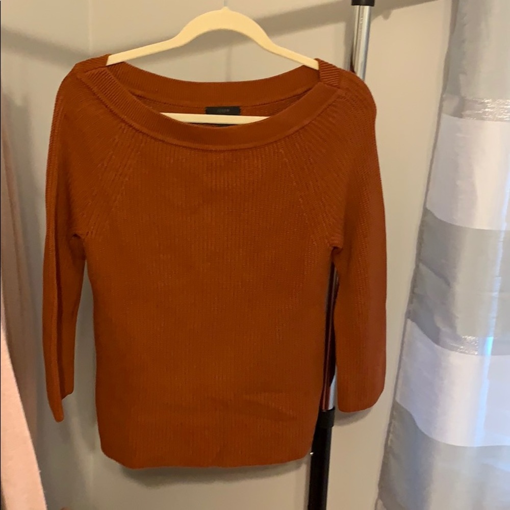 J. Crew Burnt Orange Knit Sweater